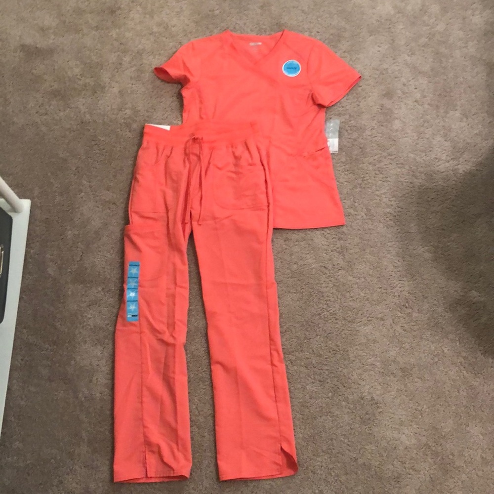 Coral Scrub Top and Pant from ScrubStar